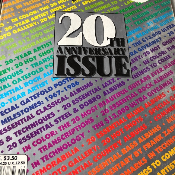 Guitar Player Magazine 20th & 30th Anniversay Issues 1987 & 97 Collectors Issues - Picture 2 of 16